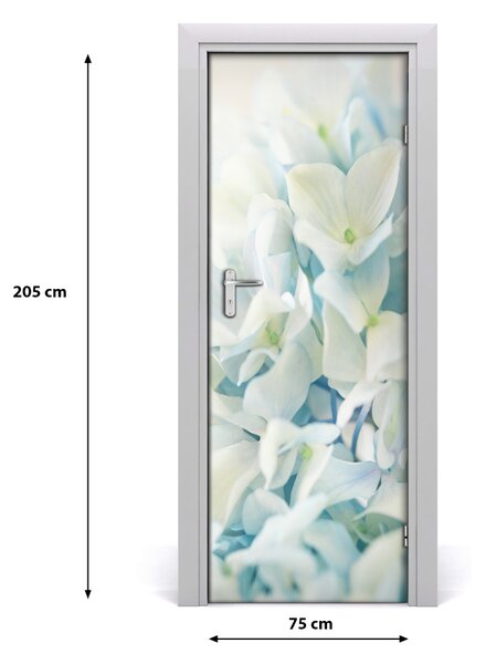Autocolante pentru usi floare de hortensie