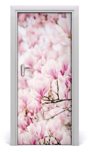 Autocolante pentru usi flori magnolia