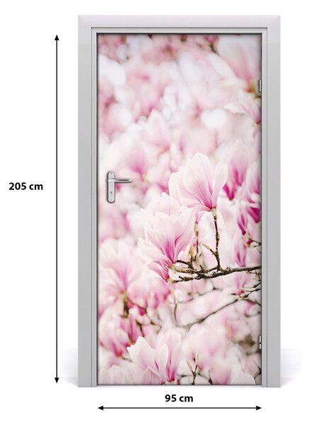 Autocolante pentru usi flori magnolia