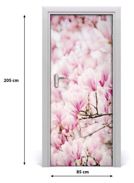 Autocolante pentru usi flori magnolia