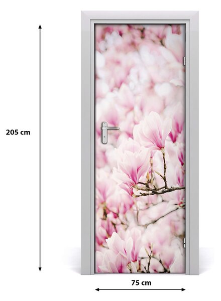 Autocolante pentru usi flori magnolia