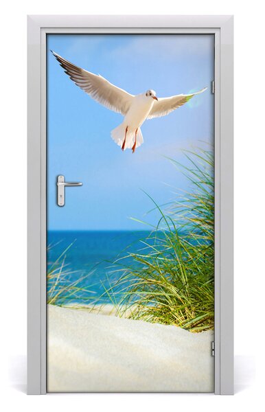 Autocolante pentru usi Seagull peste dune