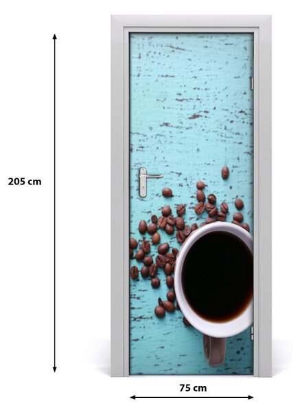 Autocolante pentru usi ceașcă de cafea