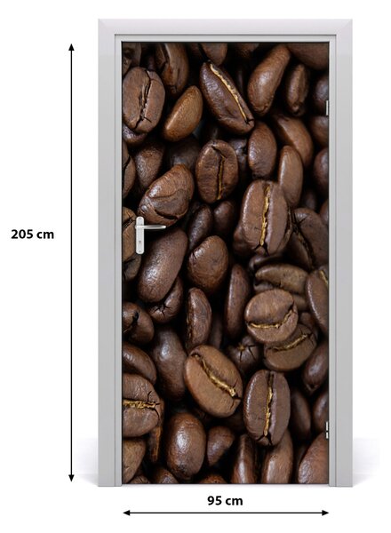 Autocolante pentru usi Boabe de cafea