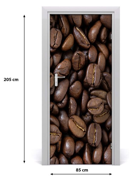 Autocolante pentru usi Boabe de cafea