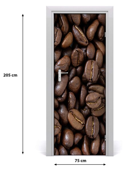 Autocolante pentru usi Boabe de cafea