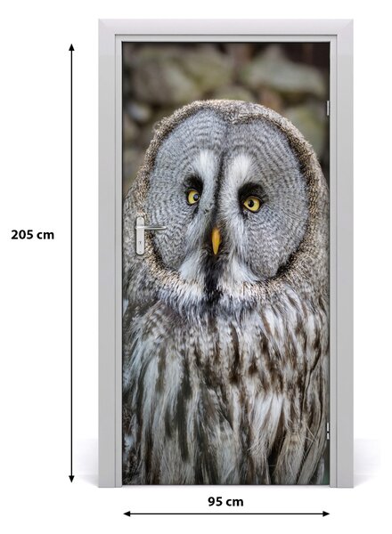 Autocolante pentru usi Owl de perete