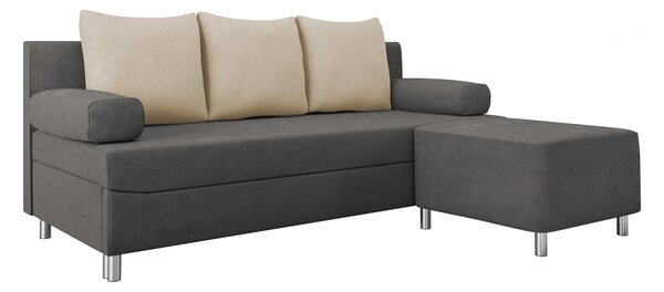 Set mobilier tapițat Comfivo Artes, Funcția de dormit, 71 kg, Spațiu de depozitare, Tapiterie, Picioare: Plastic
