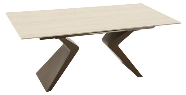 Masă extensibilă ceramică Miro Bej, 180 cm/90 cm
