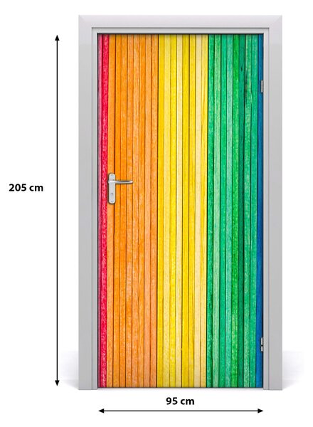Autocolante pentru usi dungi colorate