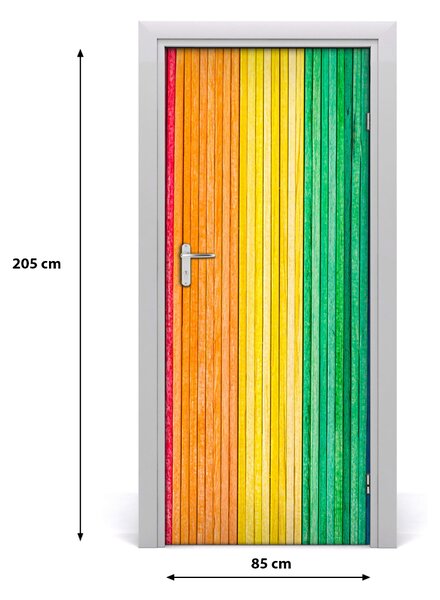 Autocolante pentru usi dungi colorate