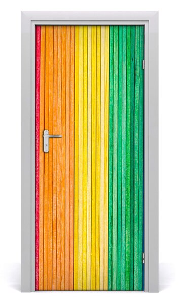 Autocolante pentru usi dungi colorate