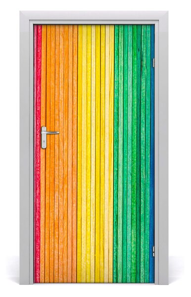 Autocolante pentru usi dungi colorate