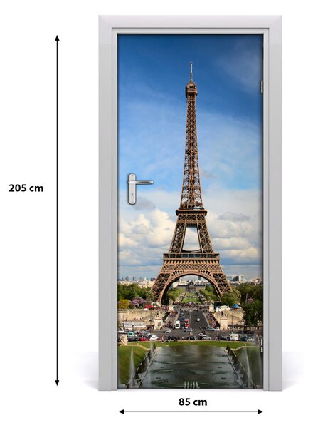 Autocolante pentru usi usa autoadeziv Turnul Eiffel