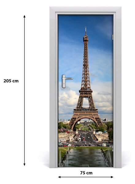 Autocolante pentru usi usa autoadeziv Turnul Eiffel