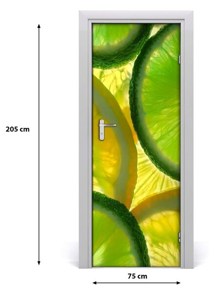 Autocolante pentru usi Lime si lamaie