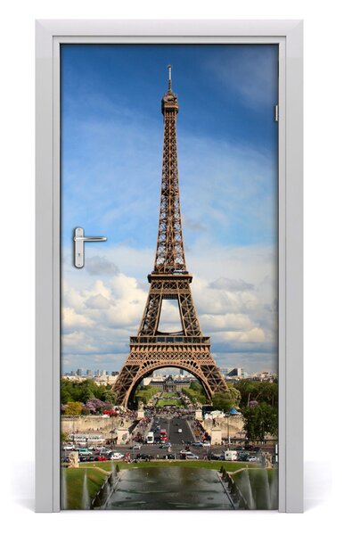 Autocolante pentru usi usa autoadeziv Turnul Eiffel