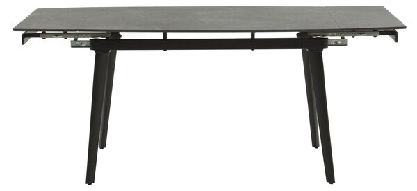 Masă ceramică extensibilă Maura negru 120/80 cm + 2 extensii 30 cm