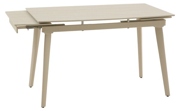 Masă ceramică extensibilă Maura BEJ 120/80 cm + 2 extensii 30 cm
