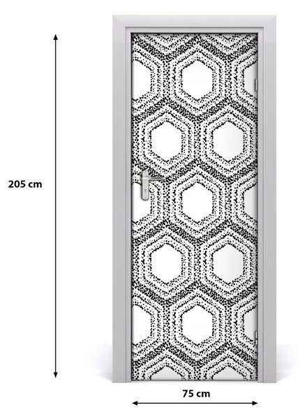 Autocolante pentru usi fundal geometrică