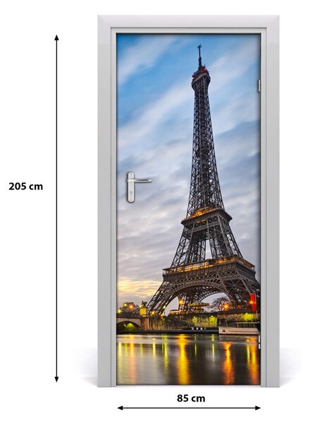 Autocolante pentru usi usa autoadeziv Turnul Eiffel