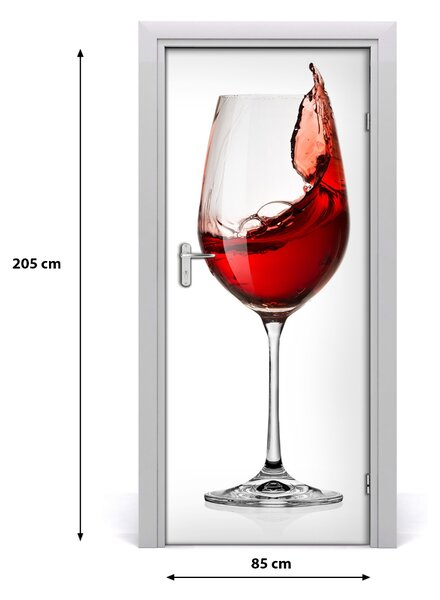 Autocolante pentru usi vin rosu