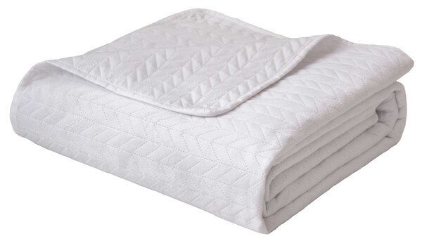Cuvertură de catifea pentru pat Moxie Culoare: Alb, Dimensiuni: 240x260