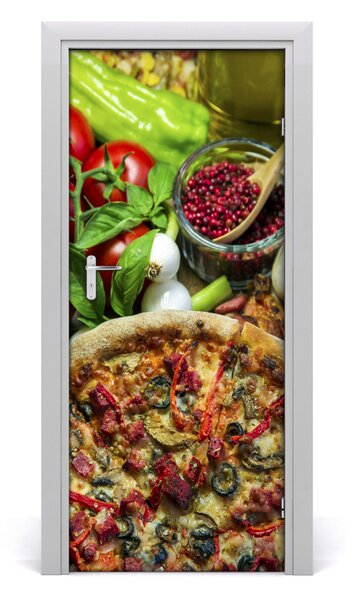 Autocolante pentru usi Pizza