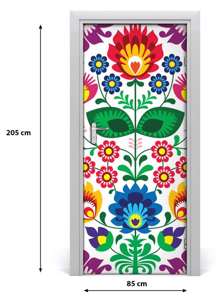 Autocolante pentru usi model etnic