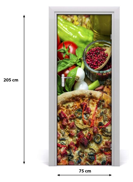 Autocolante pentru usi Pizza