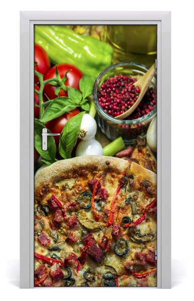 Autocolante pentru usi Pizza