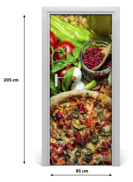 Autocolante pentru usi Pizza