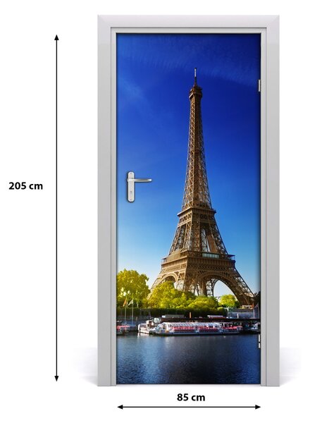 Autocolante pentru usi usa autoadeziv Turnul Eiffel