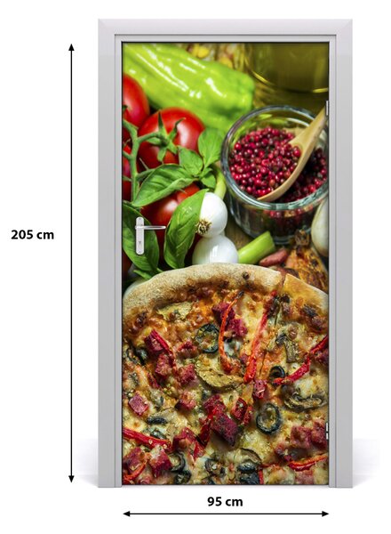 Autocolante pentru usi Pizza