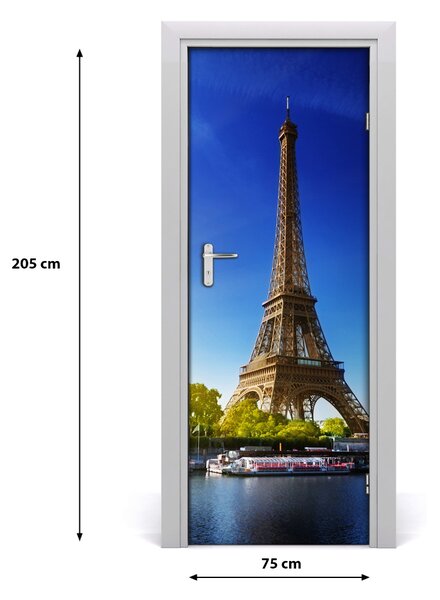 Autocolante pentru usi usa autoadeziv Turnul Eiffel