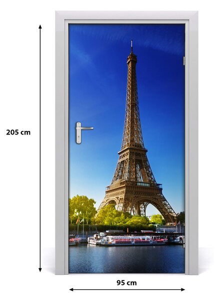 Autocolante pentru usi usa autoadeziv Turnul Eiffel