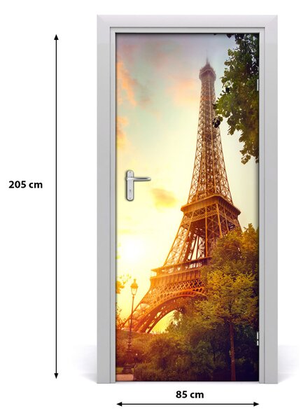 Autocolante pentru usi usa autoadeziv Turnul Eiffel