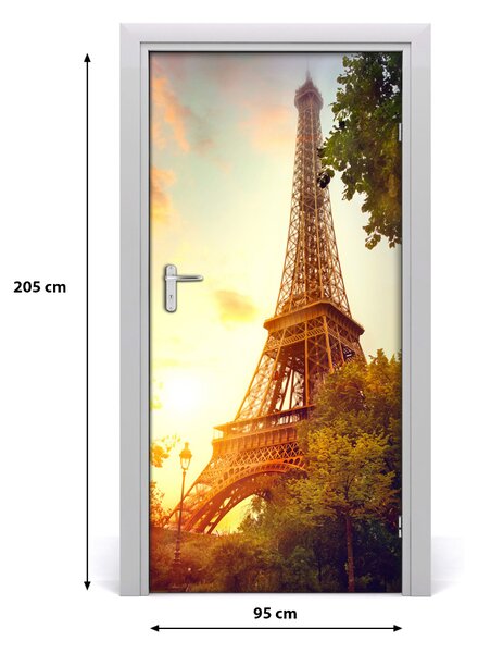 Autocolante pentru usi usa autoadeziv Turnul Eiffel