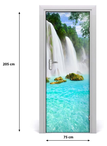 Autocolante pentru usi peisaje cascada