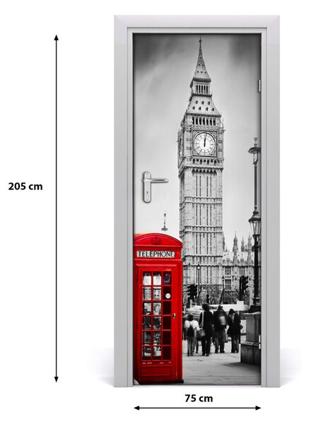 Autocolante pentru usi Ușă autoadeziv pe Big Ben, Londra