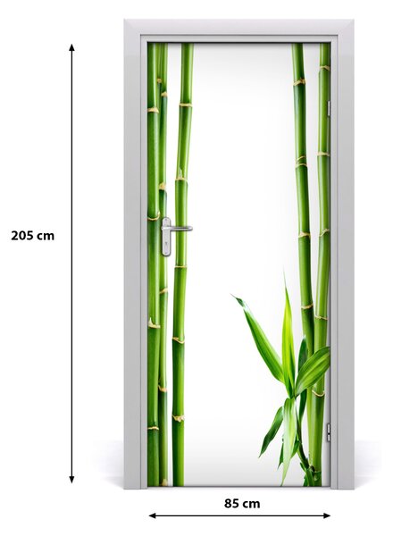 Autocolante pentru usi Bamboo ușă