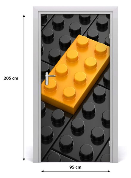 Autocolante pentru usi perete Lego