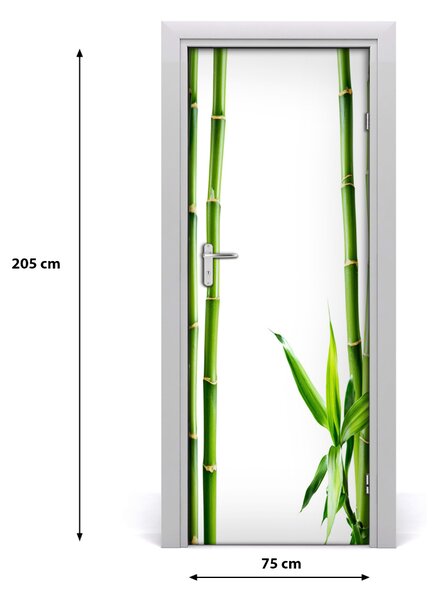 Autocolante pentru usi Bamboo ușă