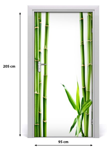 Autocolante pentru usi Bamboo ușă