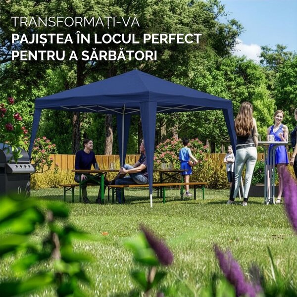 Cort de petrecere / pavilion CAPRI, 3x3m, albastru Casaria