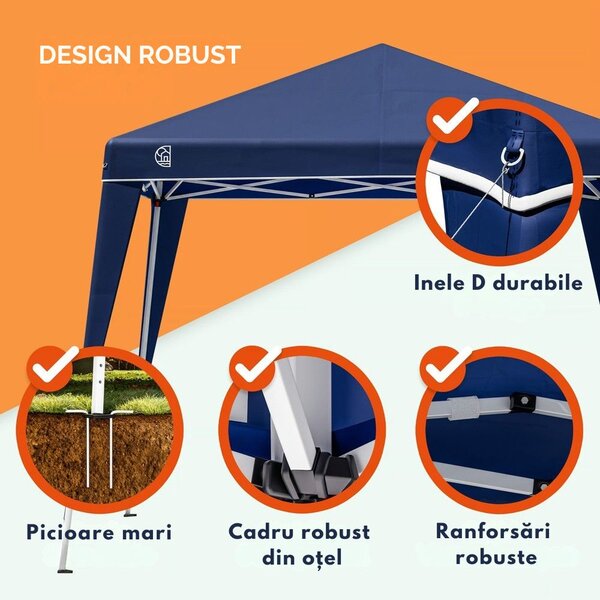 Cort de petrecere / pavilion CAPRI, 3x3m, albastru Casaria