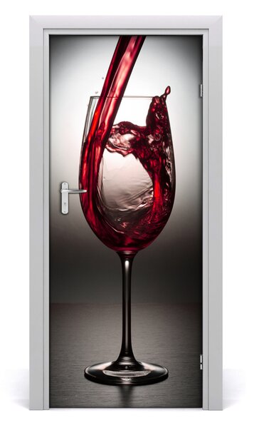 Autocolante pentru usi vin rosu
