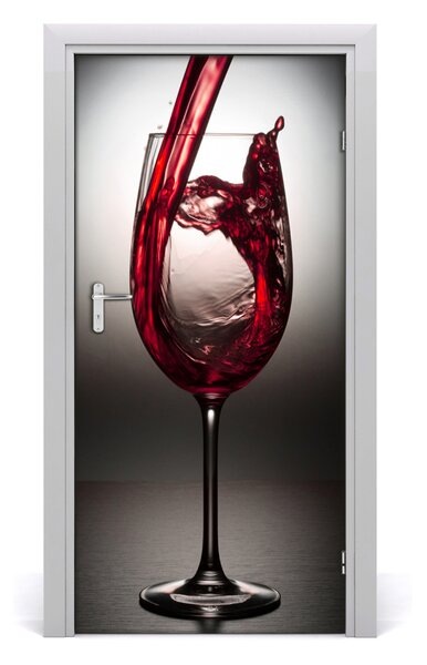 Autocolante pentru usi vin rosu