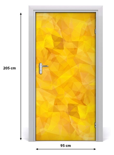 Autocolante pentru usi Autocolant DOOR adeziv triunghiuri Abstract