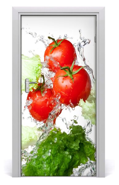 Autocolante pentru usi Tomate și salată
